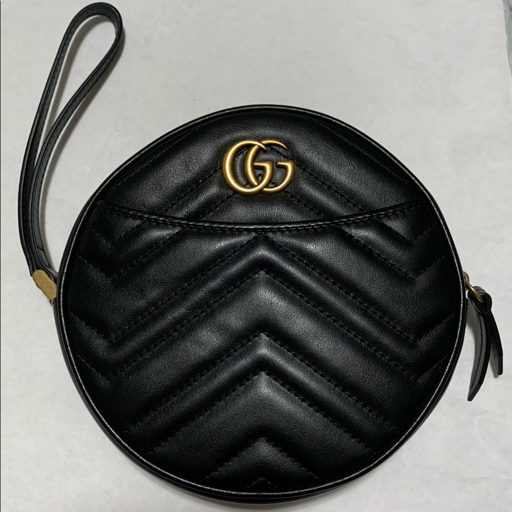 Gucci GG Marmont Zip-Around Clutch/Wristlet